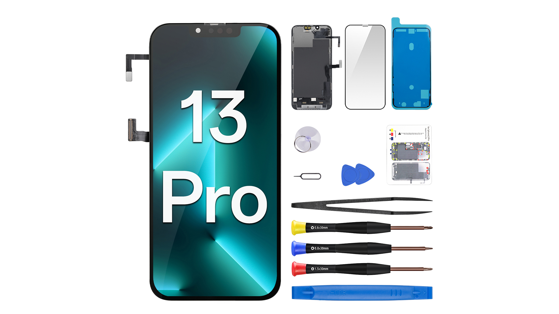 Amazon.com: CYKJGS for iPhone 13 Pro Screen Replacement with
